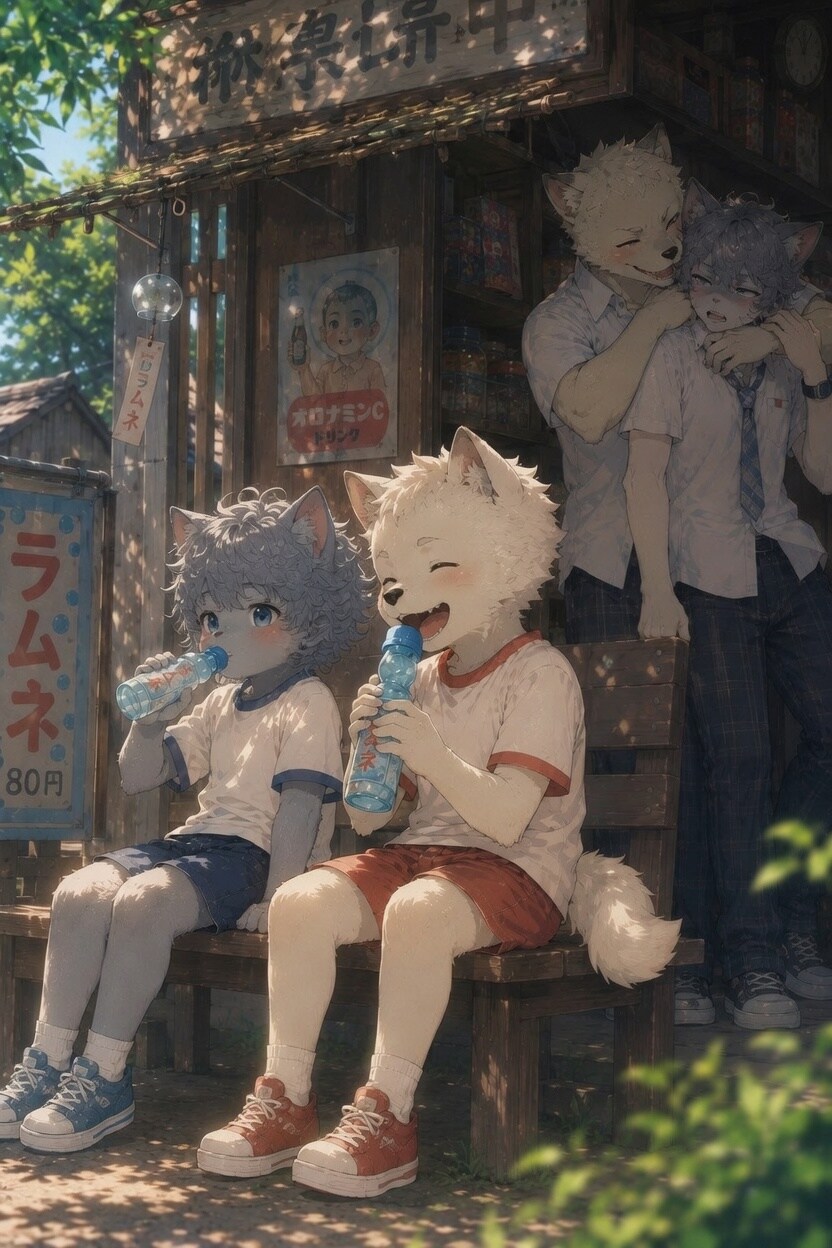 駄菓子屋で涼みながら胸キュン