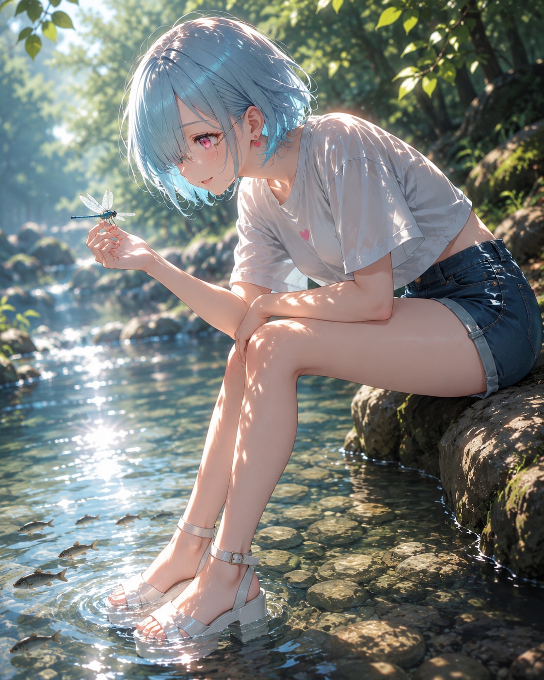 川遊び