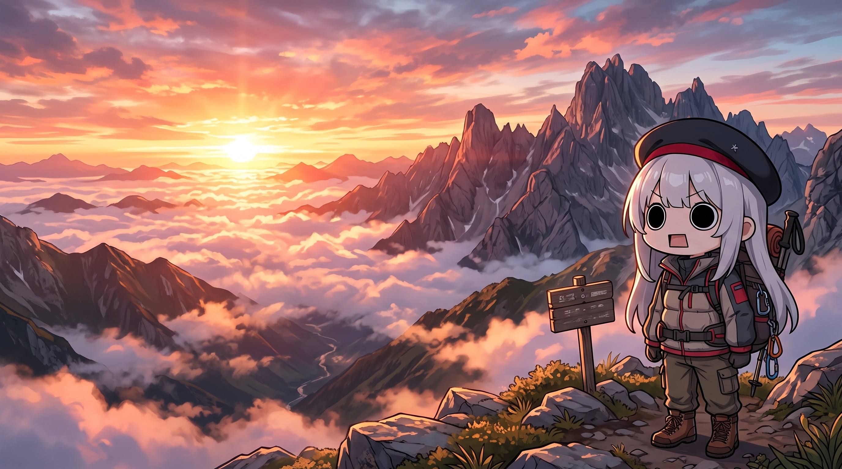 登山えらいこっちゃ嬢 | の人気AIイラスト・グラビア