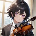 ヴァイオリンを弾く？短髪（主に黒髪短髪）少年（5枚） 2枚目