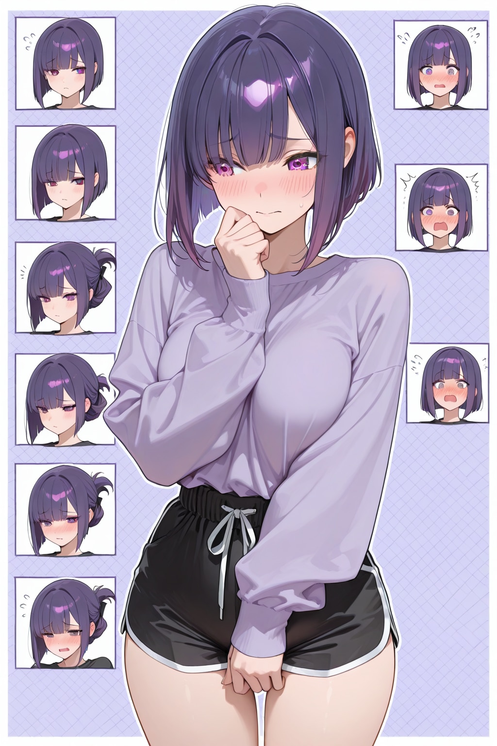 紫色が似合う女の子20