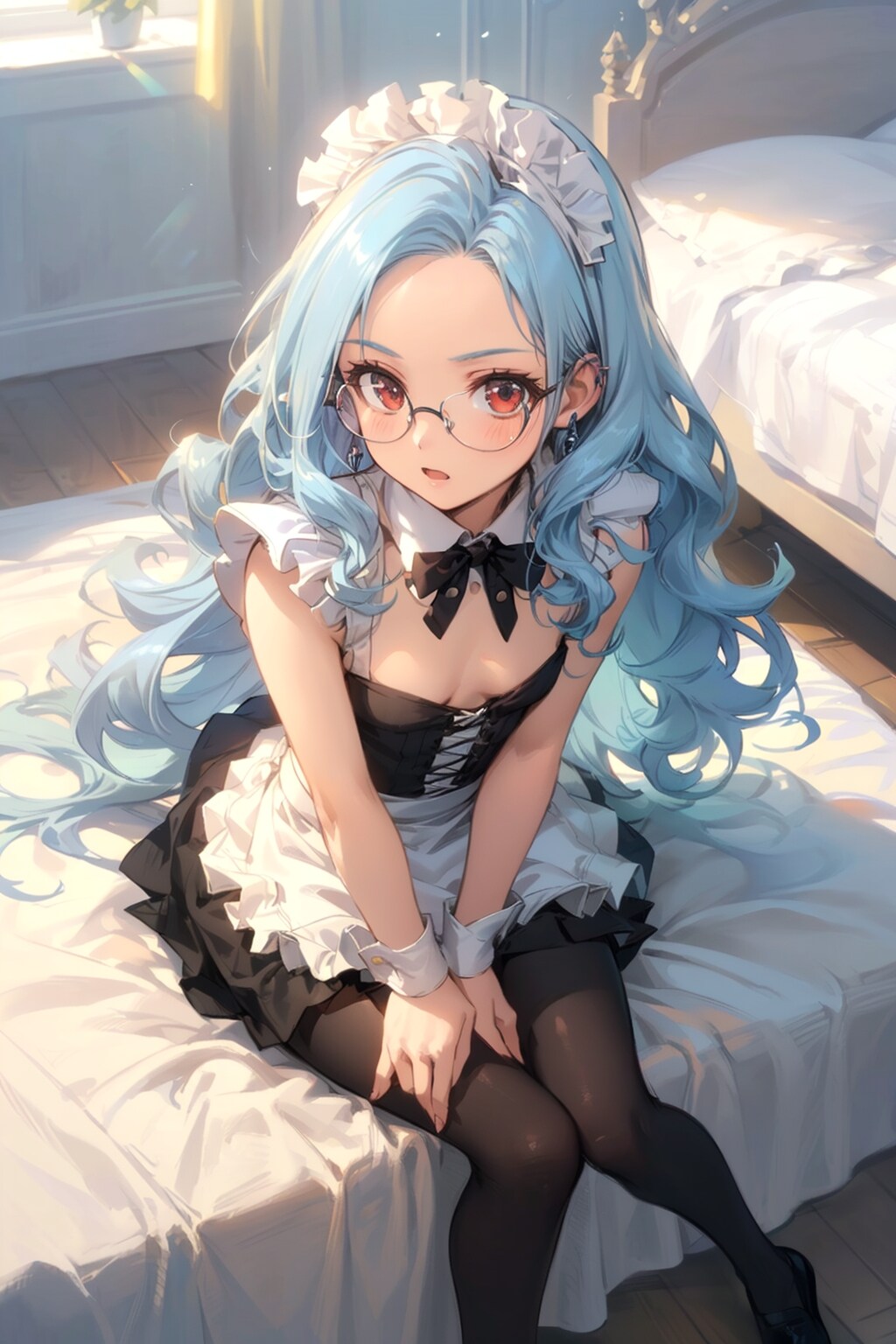 メイドの眼鏡っ娘 | の人気AIイラスト・グラビア