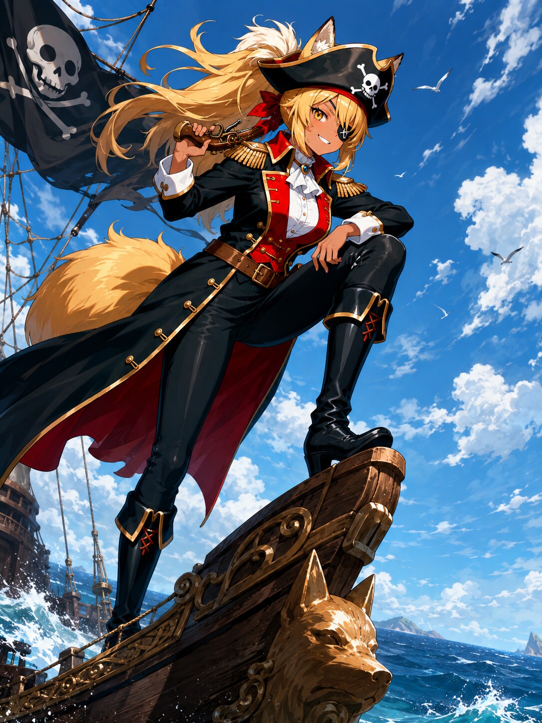 海賊金狐 | の人気AIイラスト・グラビア