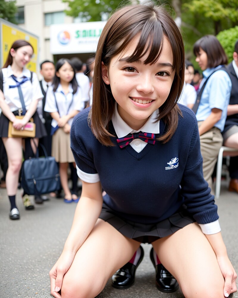 友達に見られながら…