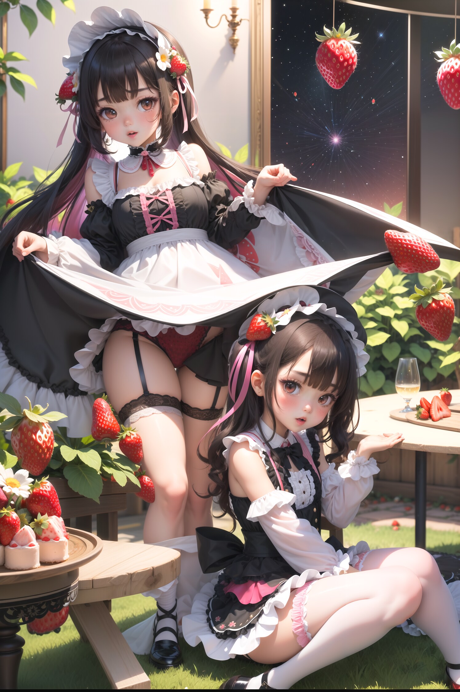 いちごと人形さん