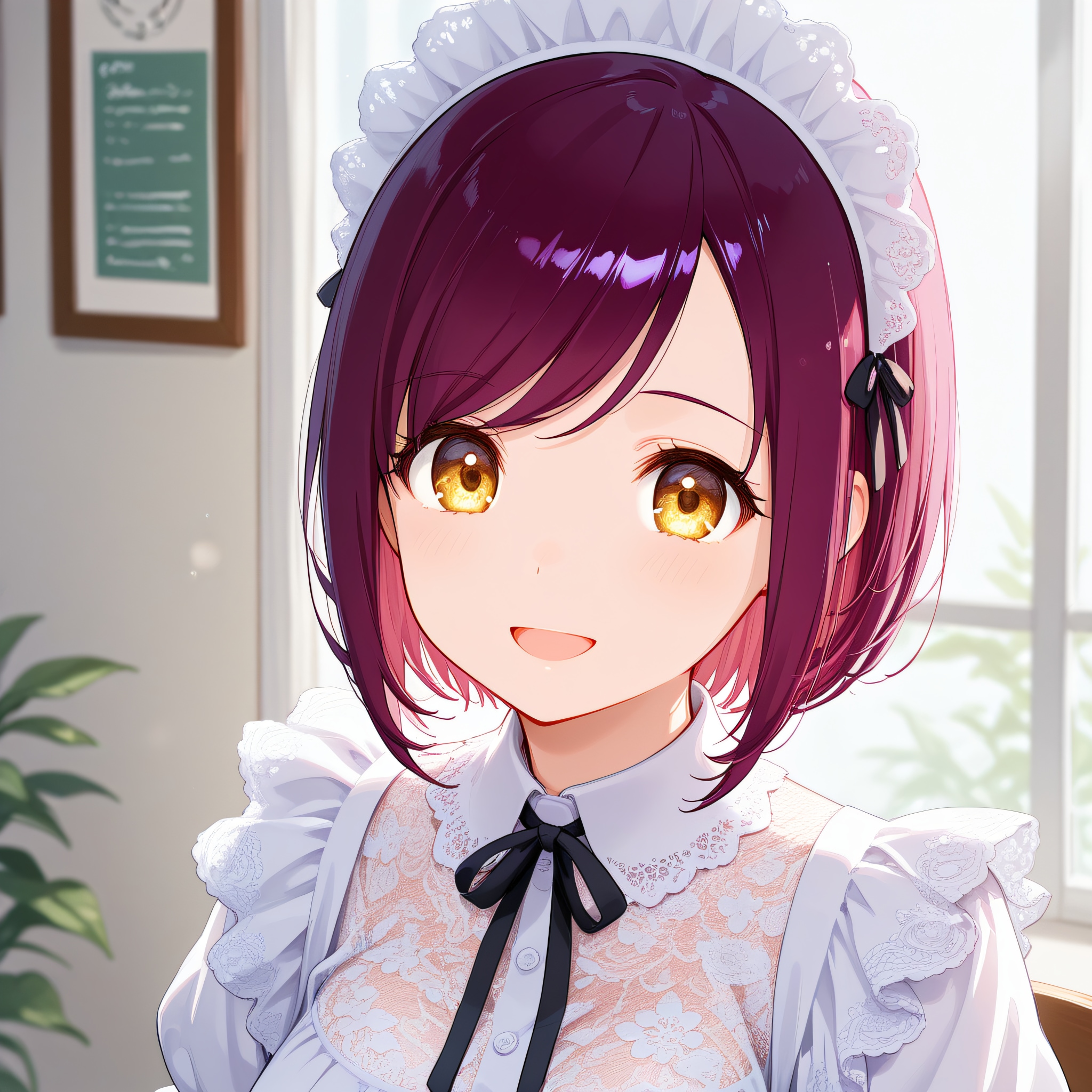 おはようございます（挨拶メイドの芽衣ちゃん） | の人気AIイラスト・グラビア