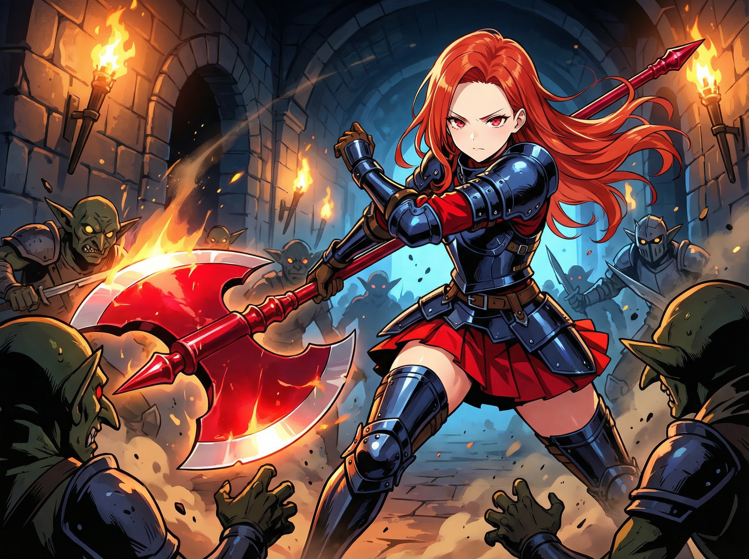 久しぶりに闘う斧ヨーコさん | の人気AIイラスト・グラビア