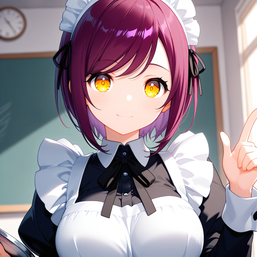 おはようございます（挨拶メイドの芽衣ちゃん）