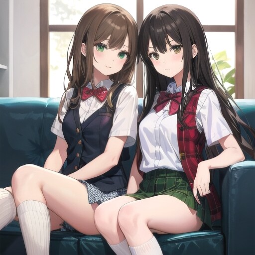 仲良く | の人気AIイラスト・グラビア