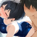 幼馴染のスク水の中へ注ぎ込む 2枚目