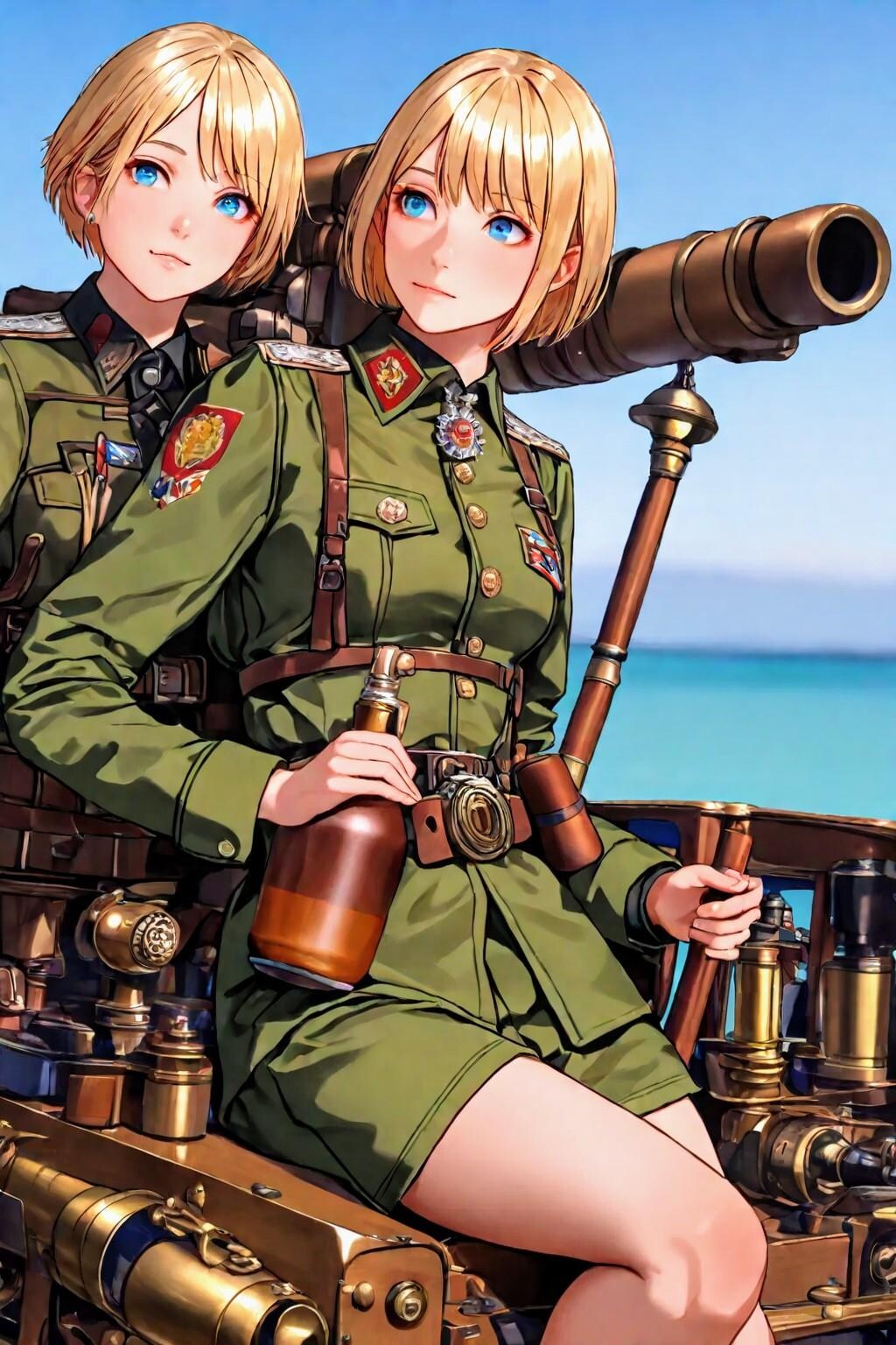 野砲兵な、お姉やんたち