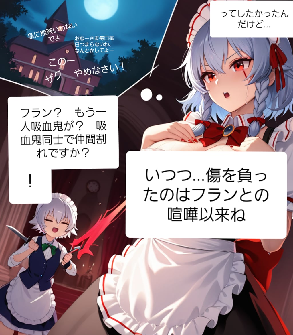 偽りの吸血鬼狩人 第2話 十六夜咲夜vsフランドール