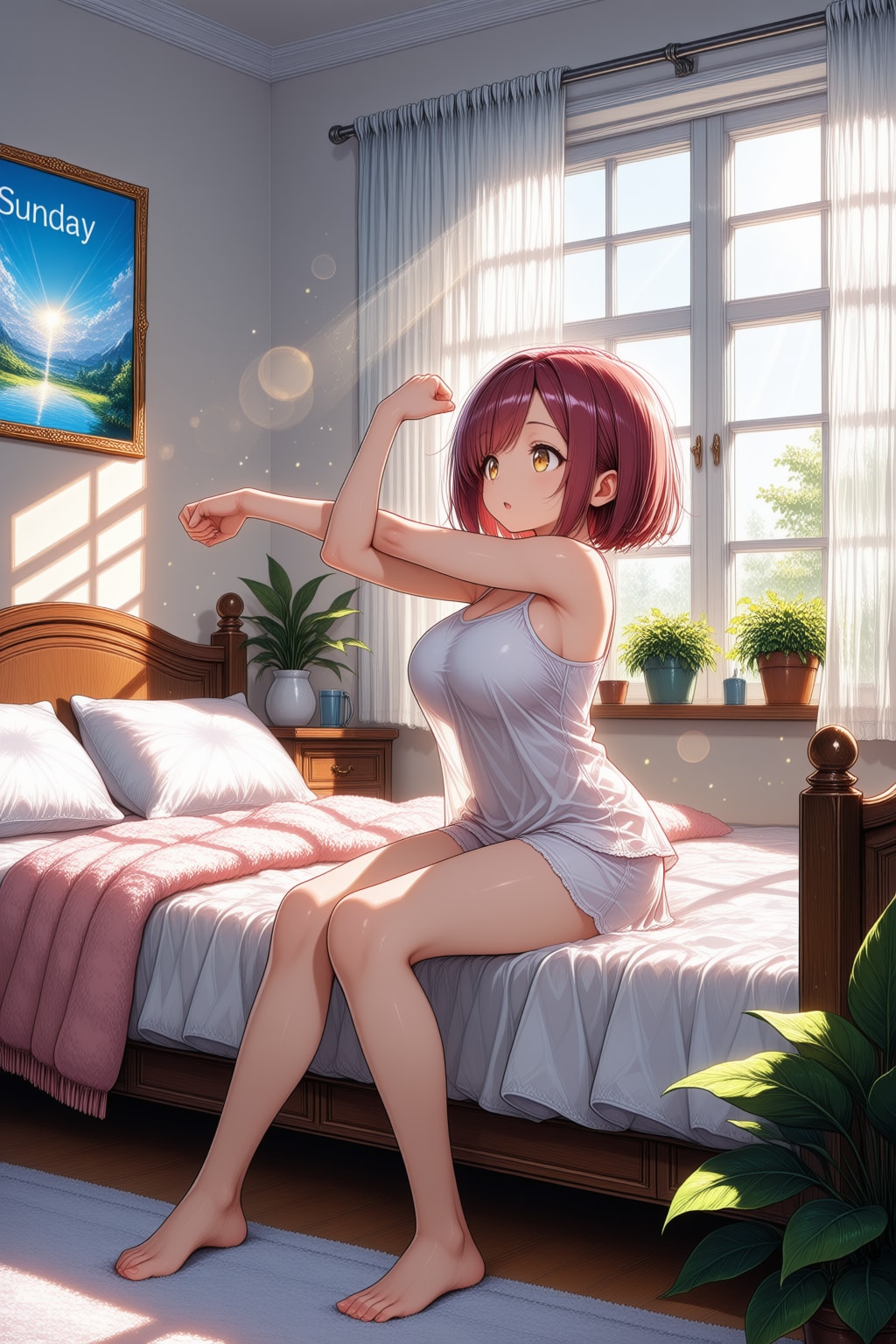 おはようございます（挨拶メイドの芽衣ちゃん）