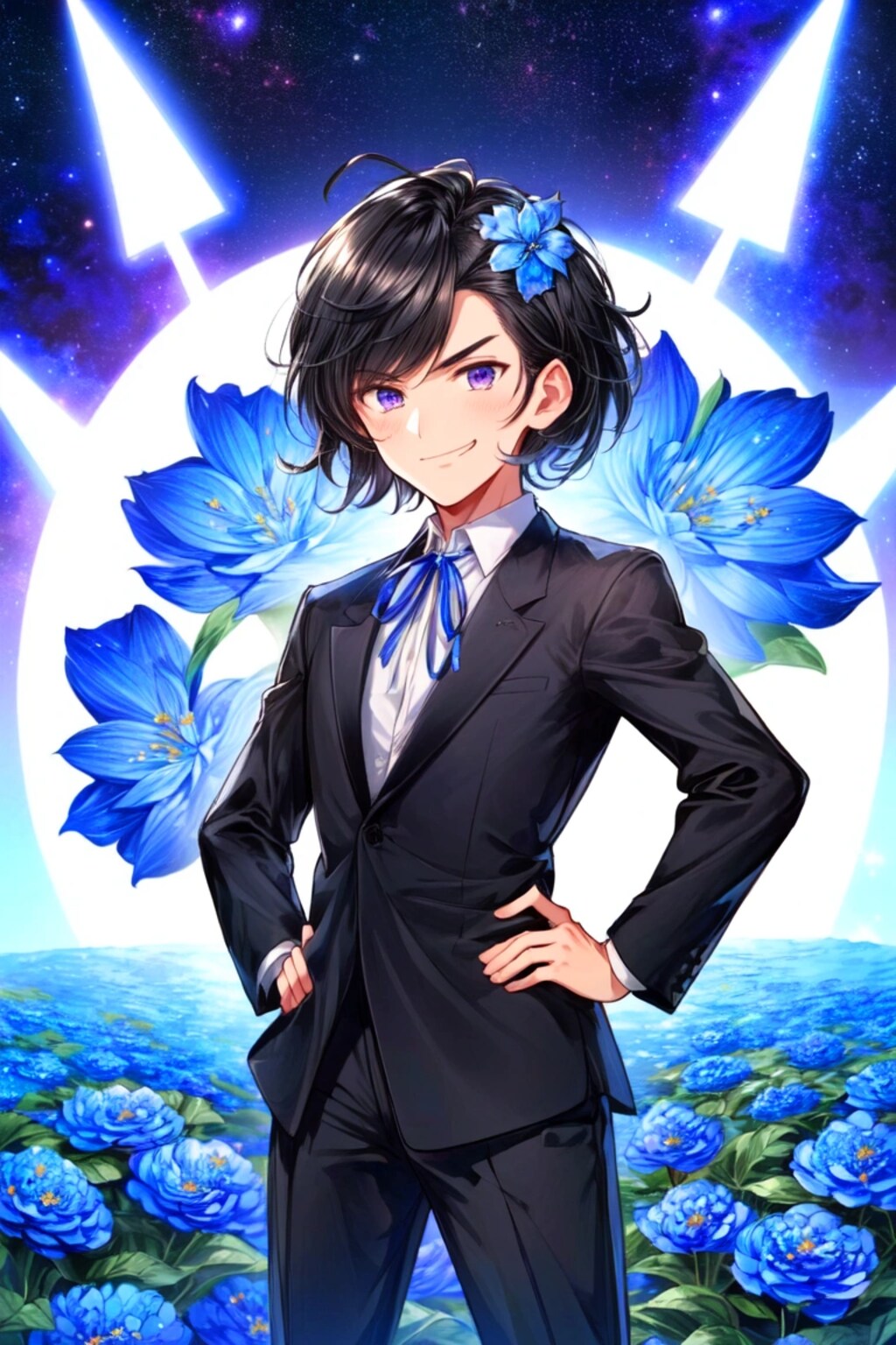 ドヤ顔な、黒髪短髪少年★(2枚)