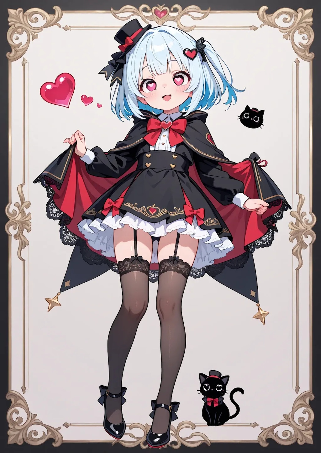 小悪魔地雷系妹ちゃんのはーとおめめ《SeaArt》