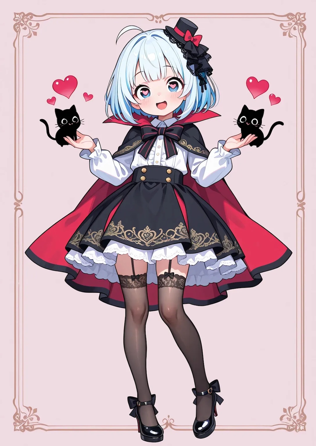 小悪魔地雷系妹ちゃんのはーとおめめ《SeaArt》