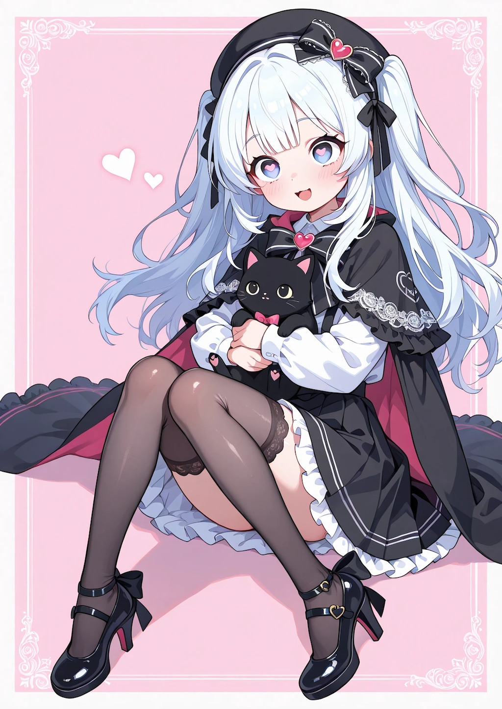 小悪魔地雷系妹ちゃんのはーとおめめ《SeaArt》