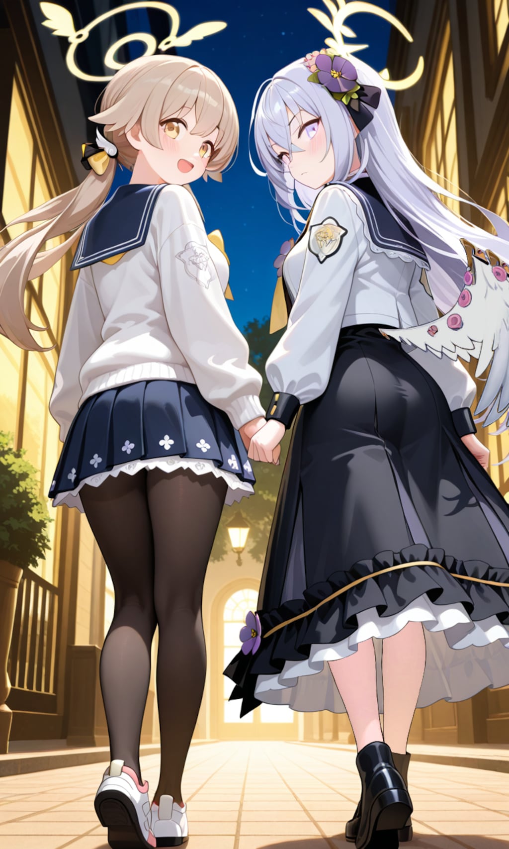 ヒフミとアズサ　振り向き4