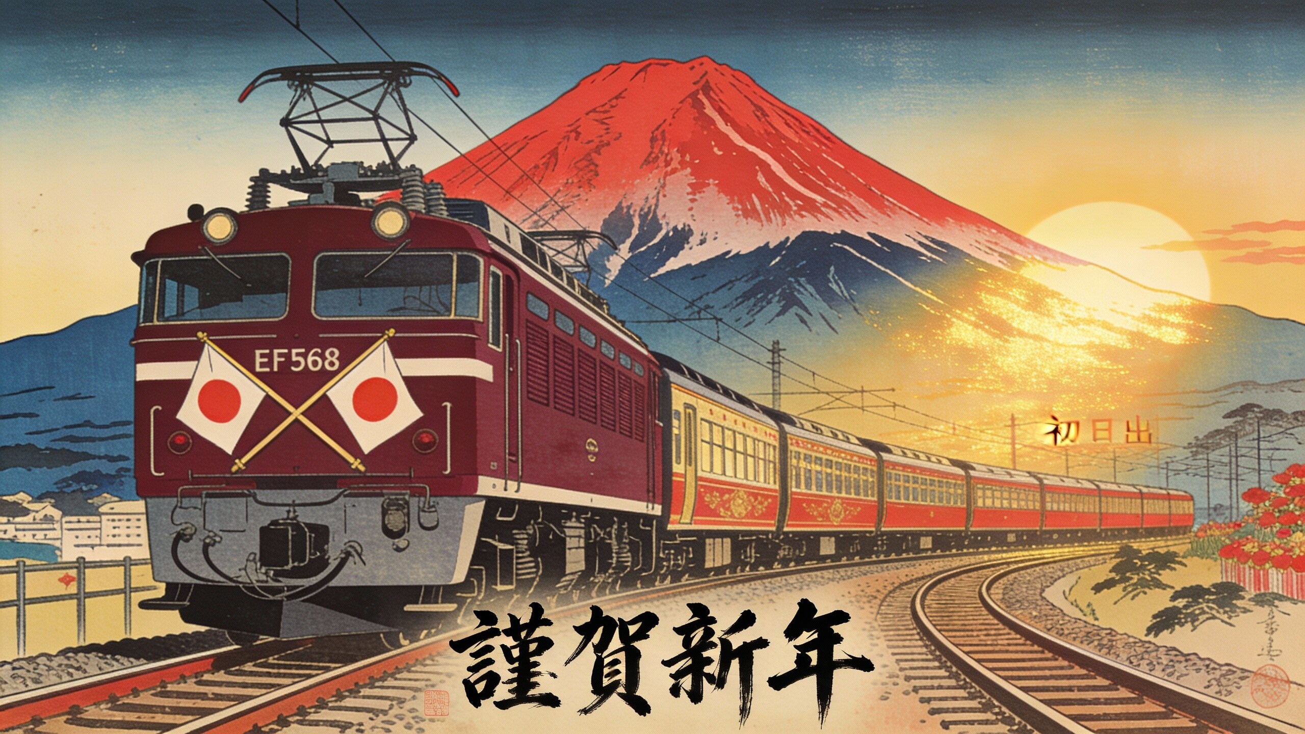 新春臨時列車 | の人気AIイラスト・グラビア