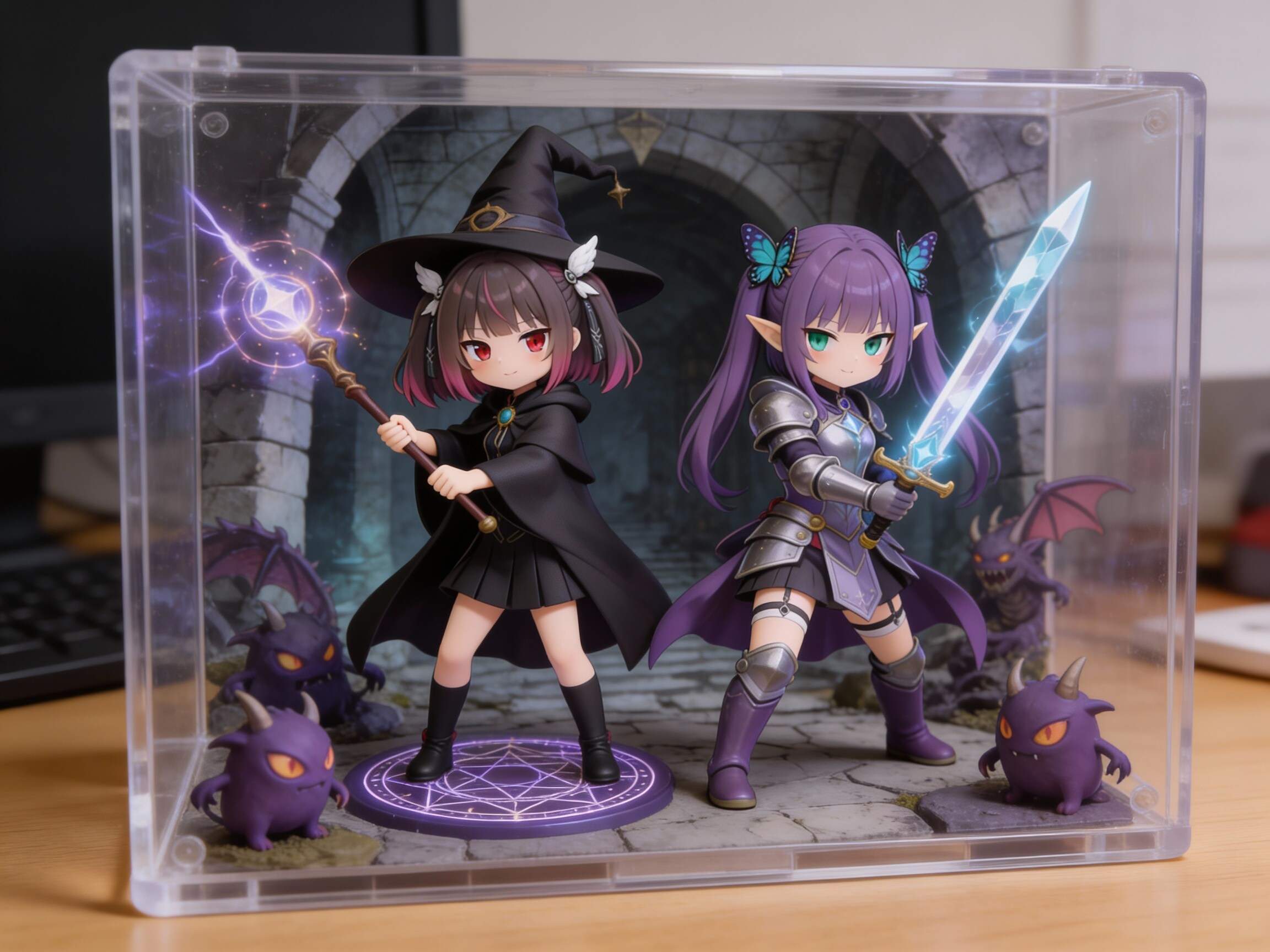 ミテルちゃんとすみれちゃんをフィギュア化してみた