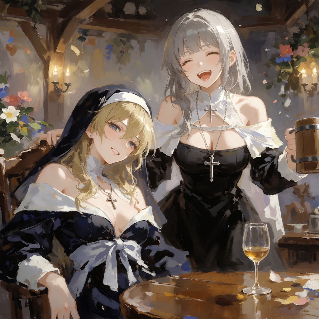 古いカフェで