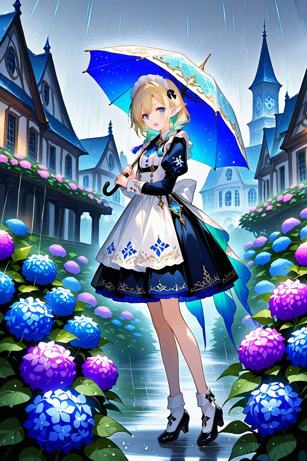 雨雨降れ降れメイドさん