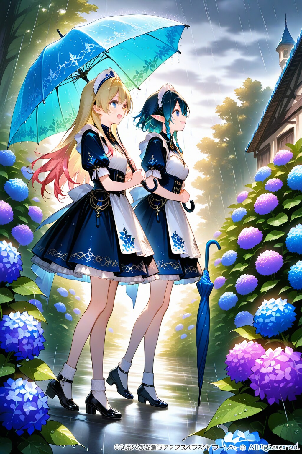 雨雨降れ降れメイドさん