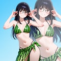 ②比較：スイムスカート 2枚目