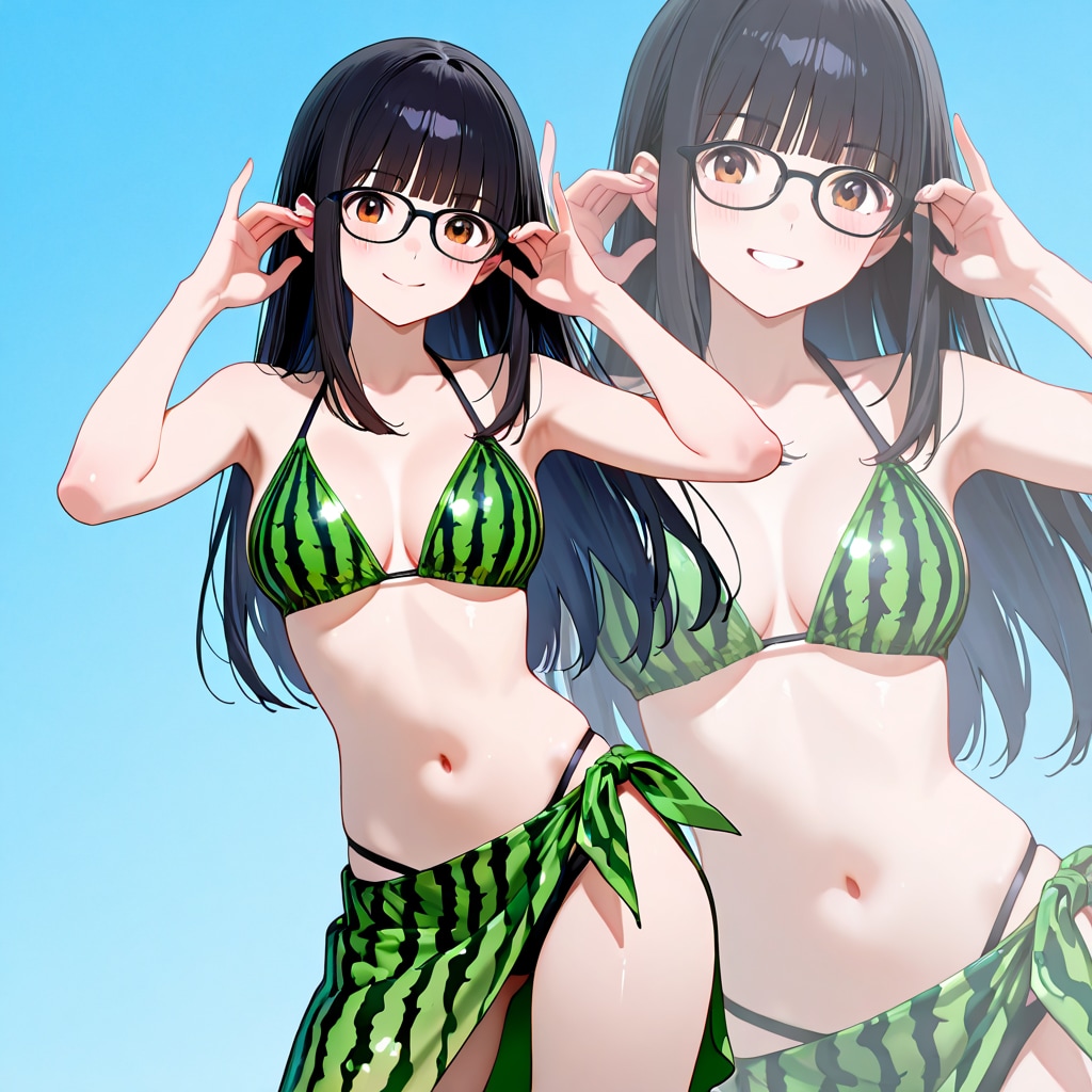 ②比較：スイムスカート