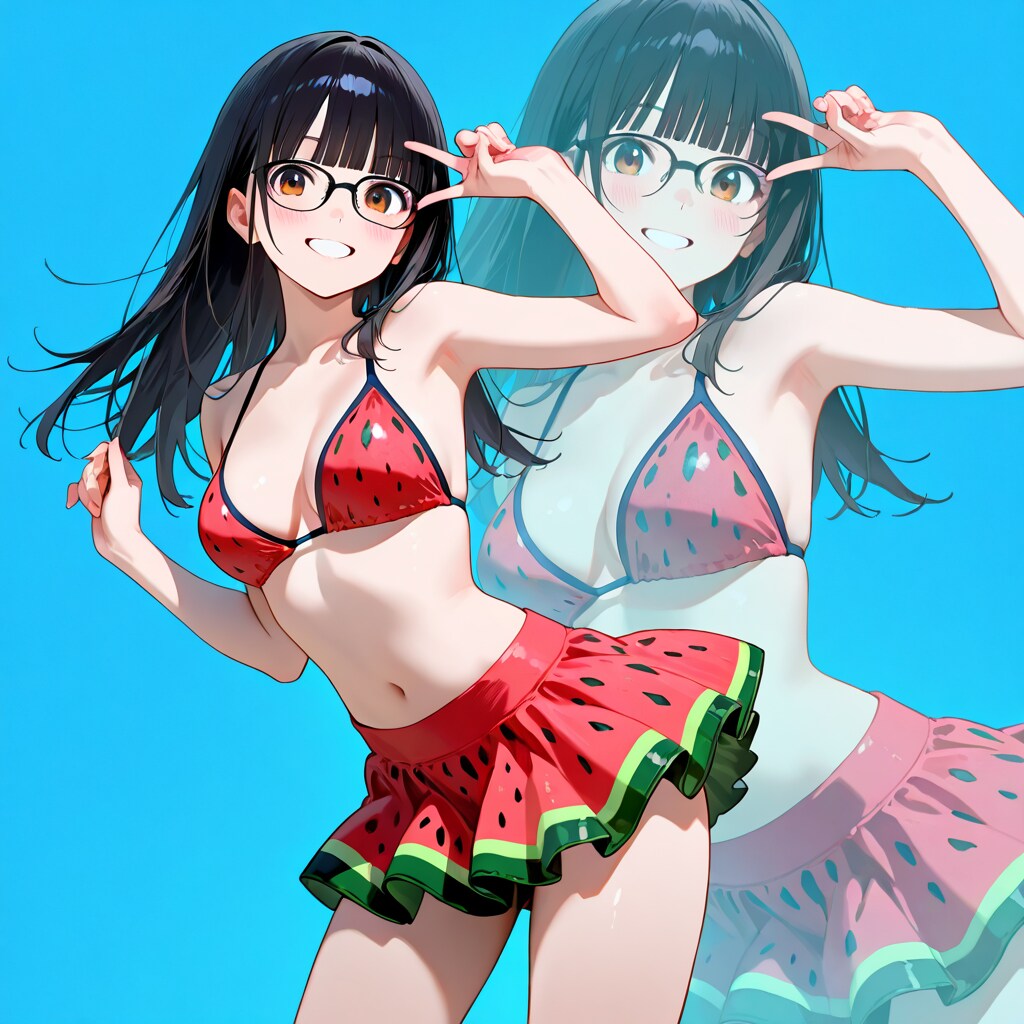 ②比較：スイムスカート