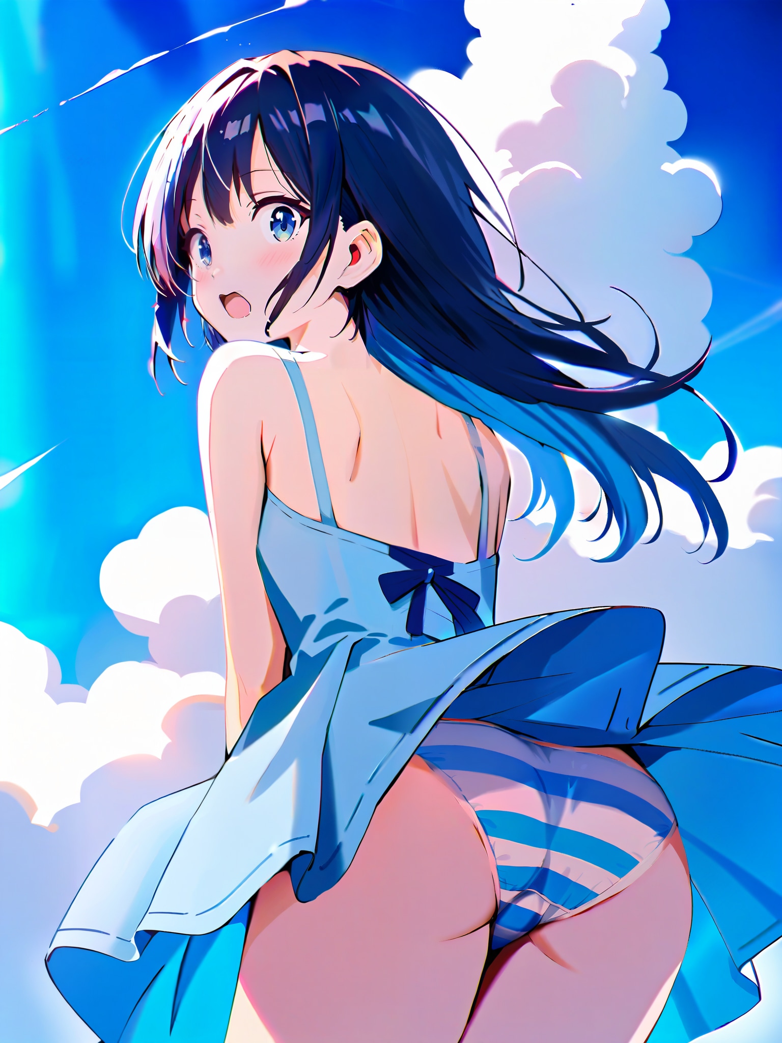 青い縞々