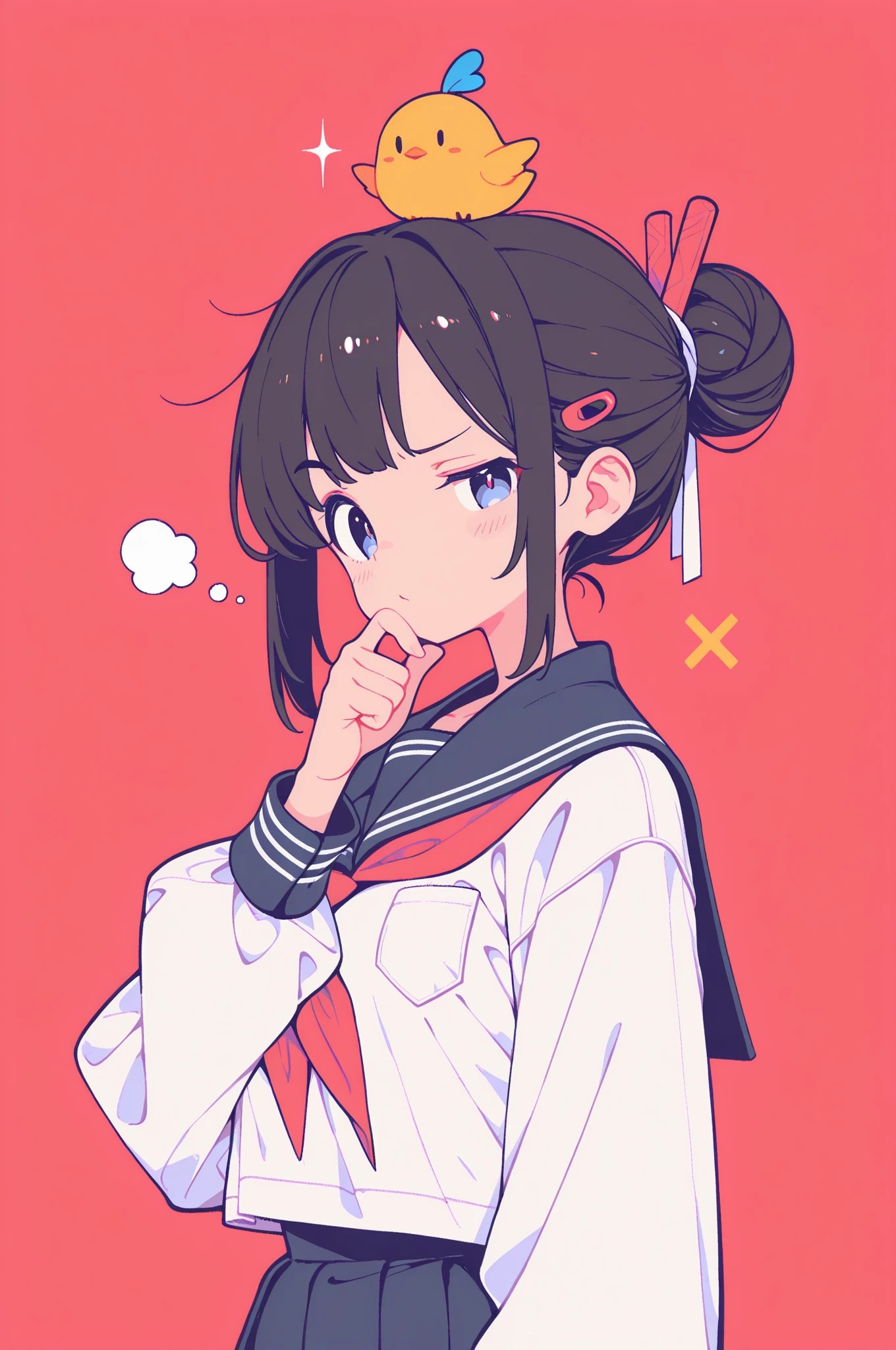 考えるJK | の人気AIイラスト・グラビア