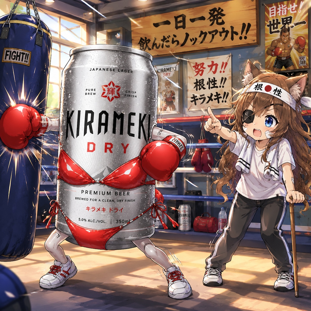 ボクシング指導する小さな女の子
