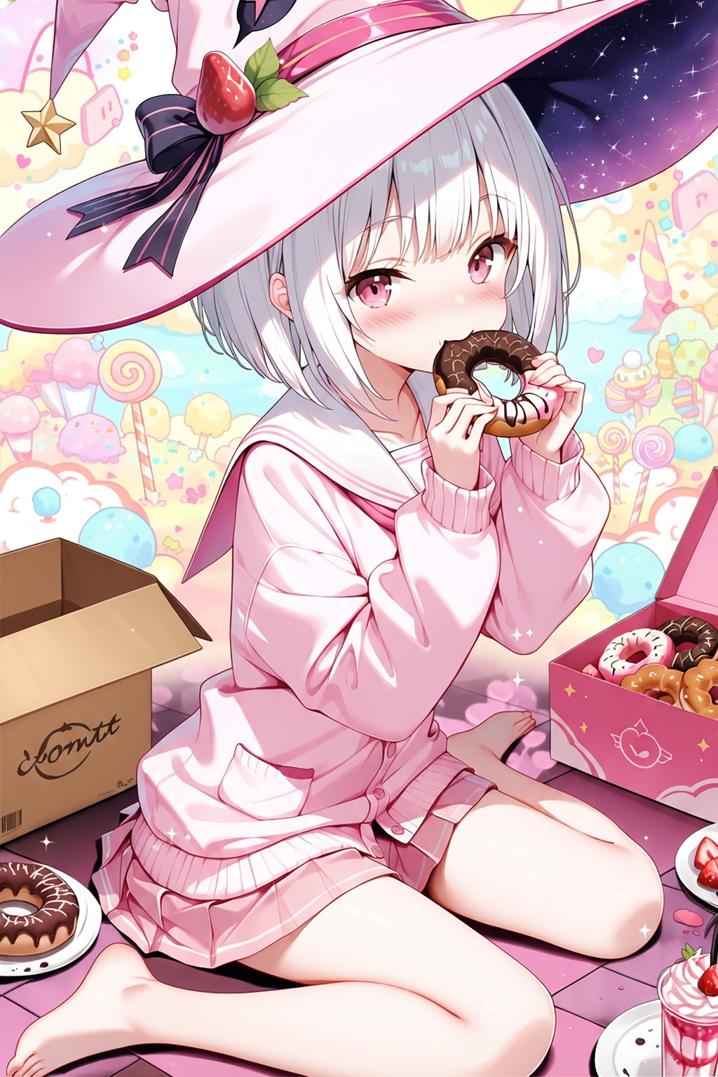 ドーナツ至上主義の魔法使い | の人気AIイラスト・グラビア