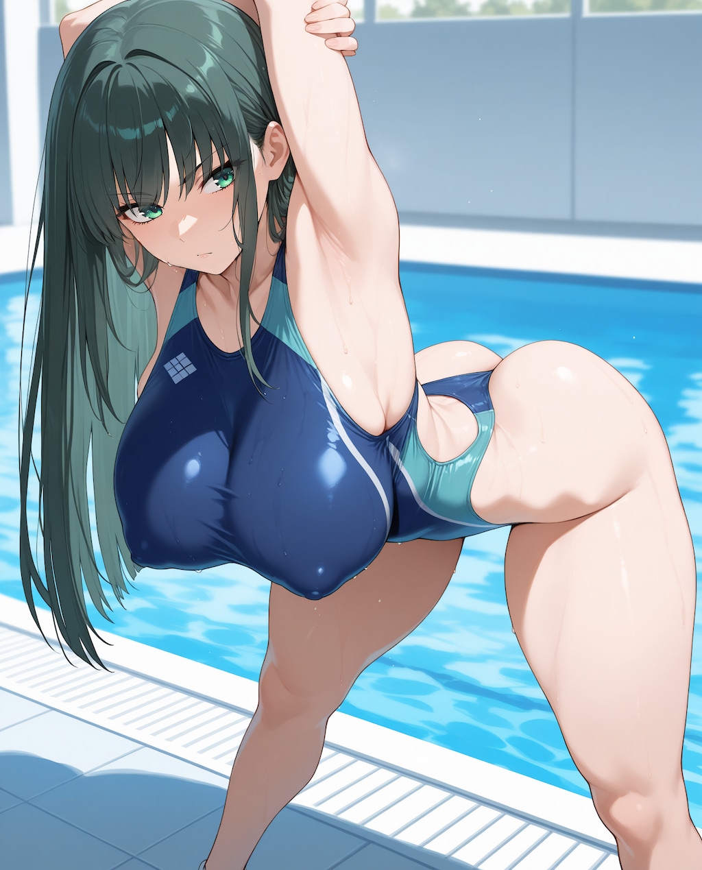 むちむち競泳水着
