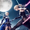 Blade Clash：セイバー風美少女の激しい対決のAIバトルシーン 4枚目