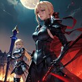 Blade Clash：セイバー風美少女の激しい対決のAIバトルシーン 6枚目