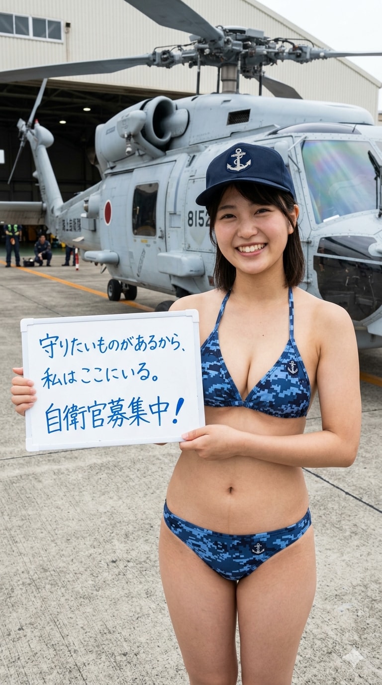 ２８日の女性海上自衛官