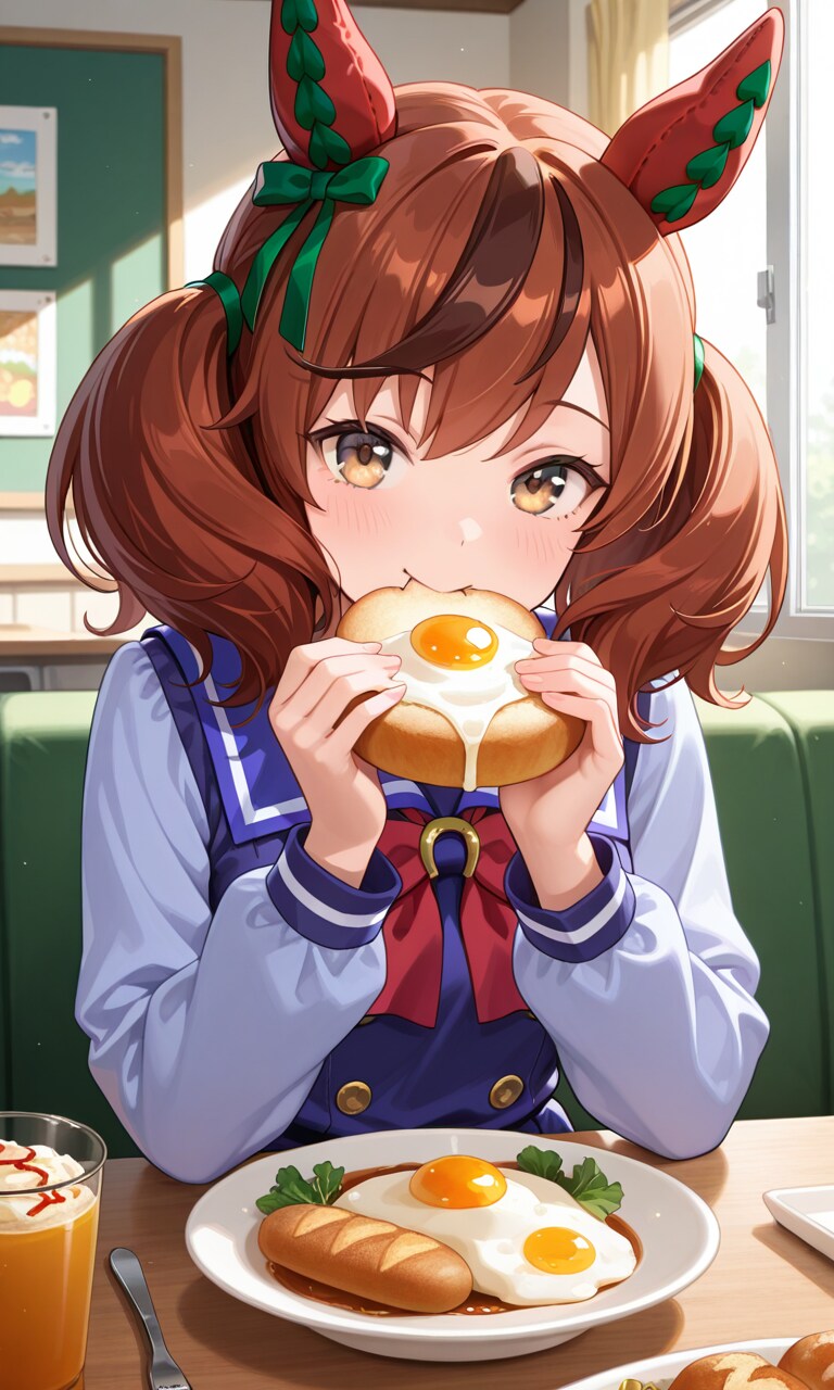 朝ご飯はパン派のナイスネイチャ
