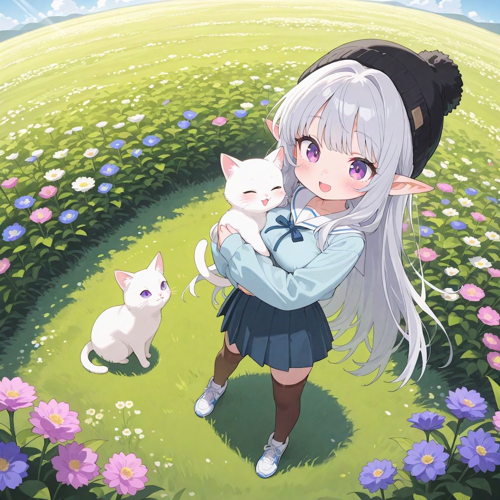 ちびマリーとねこちゃん