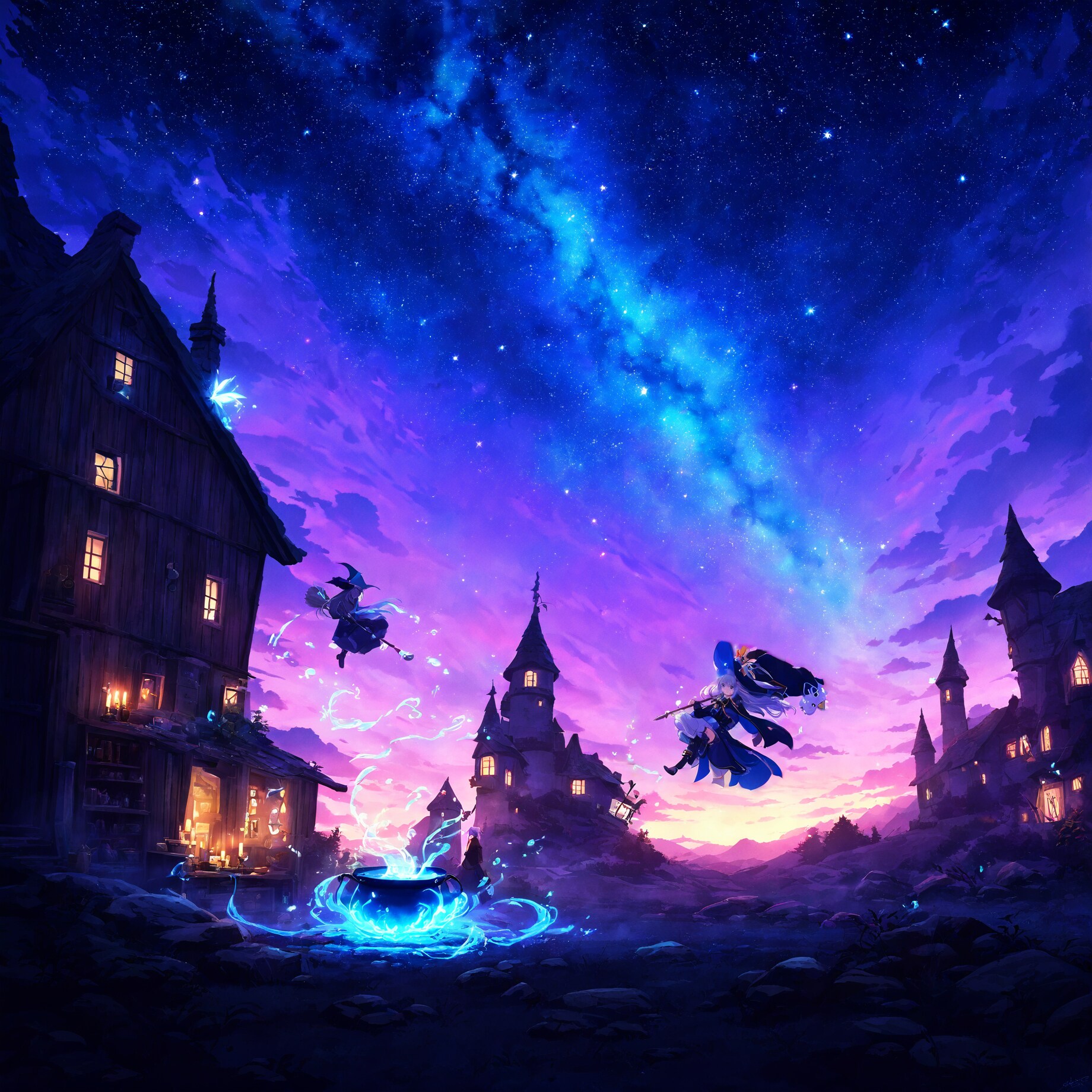 夕闇 | の人気AIイラスト・グラビア