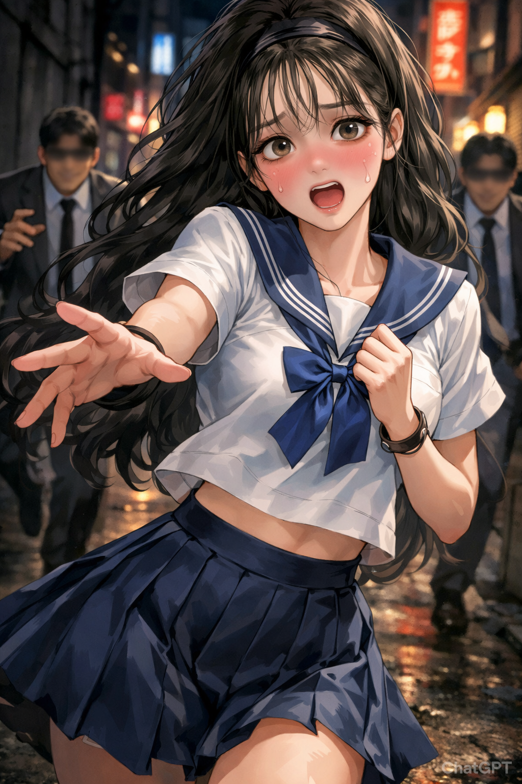 夜の繁華街へ来てはいけないよ | の人気AIイラスト・グラビア