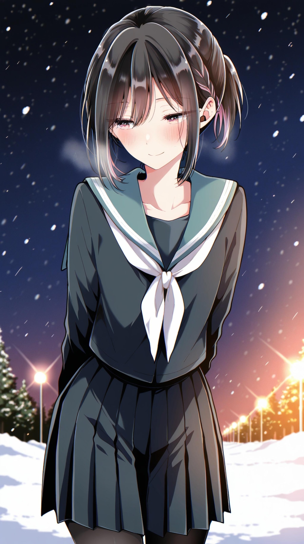 冬服の日浦美果くん