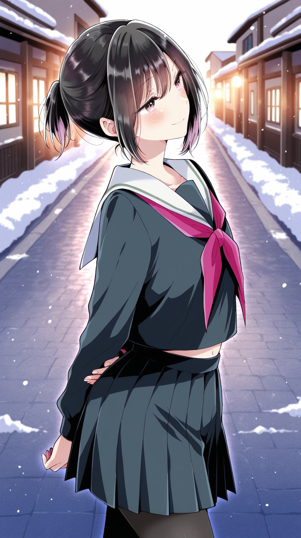 冬服の日浦美果くん