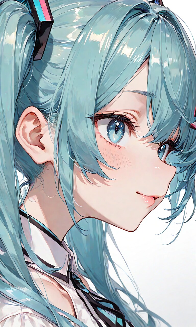 ミクさんの横顔