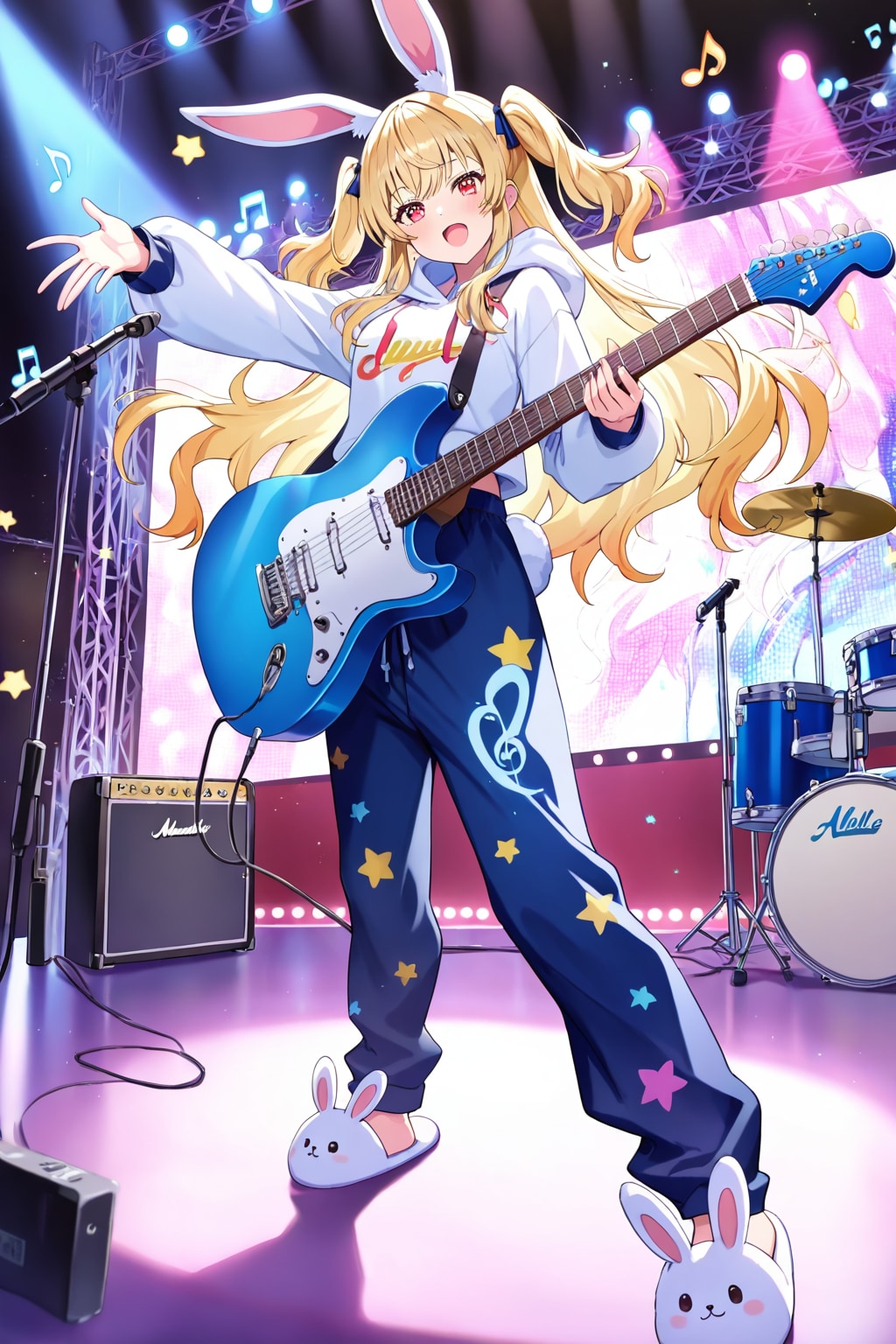 ギターを弾く女の子