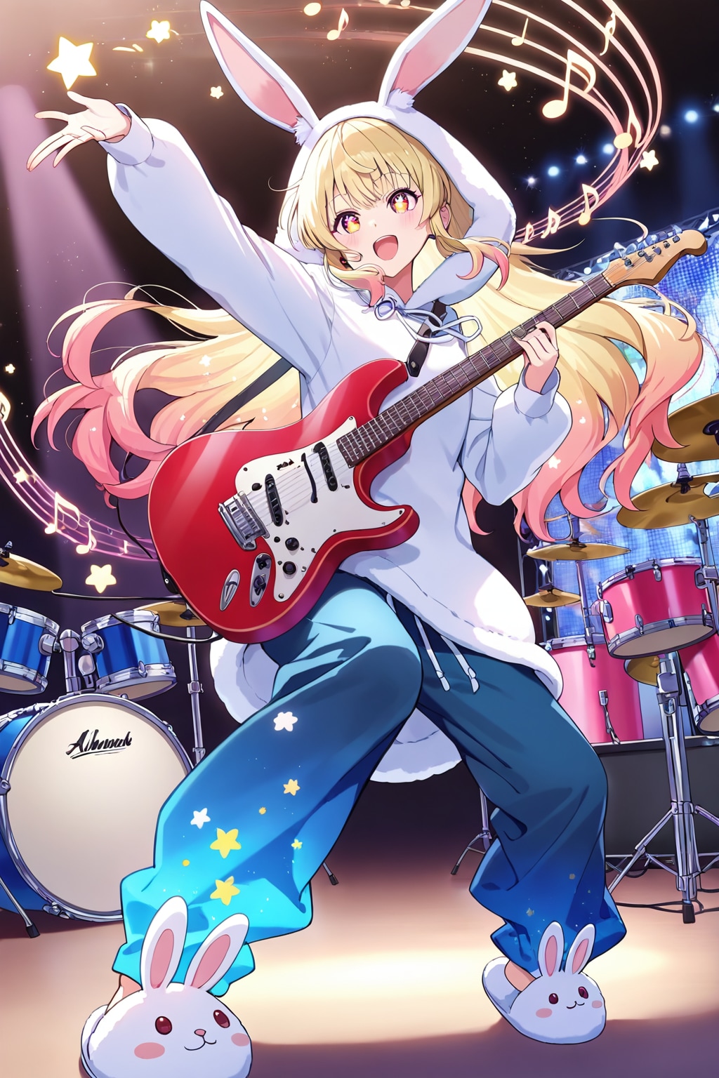 ギターを弾く女の子 | の人気AIイラスト・グラビア