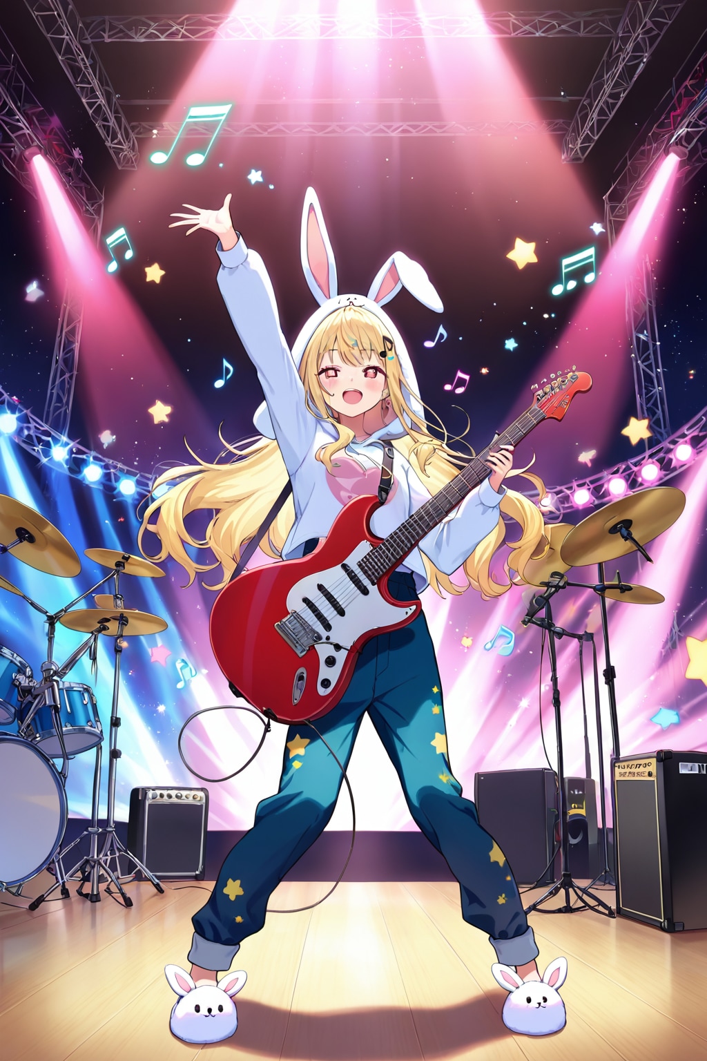 ギターを弾く女の子