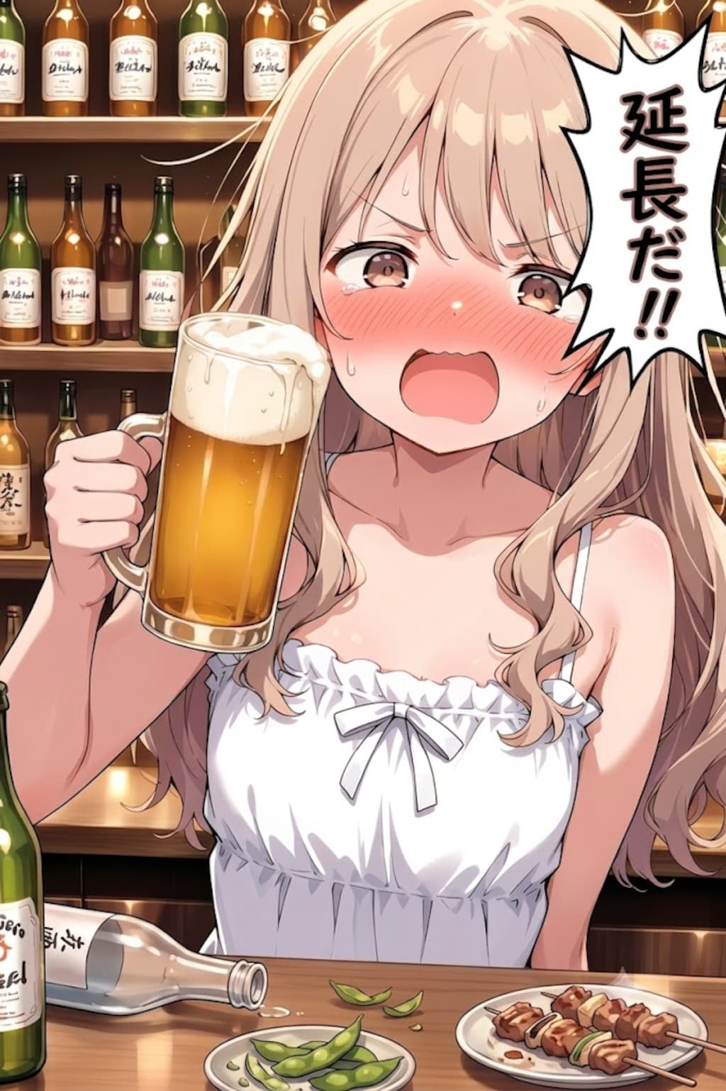 延長求めて荒れるHARPYちゃん