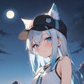 狼耳と満月 3枚目